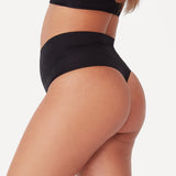 2 Pack Seamless Smoothies G-String - Black