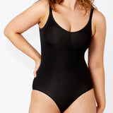 Powerlite Bodysuit - Black -Snap button gusset closure