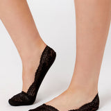2pp Lace Footlet Black