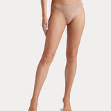 Lurex Fishnet Tight - Caramel/Gold