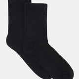 Active High Ankle Socks - Black