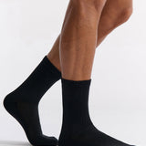 Active High Ankle Socks - Black