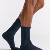 Organic Cotton Crew Sock - Eclipse