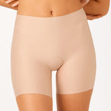 Laser Cut Waisted Mid Thigh Short - Praline