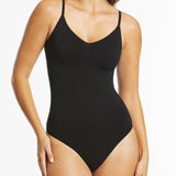 Re-Shape Low Back G-String Bodysuit - Black
