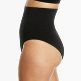 Soft Fusion Hi Waist Brief - Black