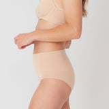 2 Pack Seamless Full Brief - Rose Beige - Ambra Corporation