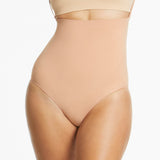 Killer Curves Hi Waisted Hi Cut Brief - Toffee