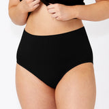 Seamless Smoothies Recycled Full Brief 2 Pack - Black