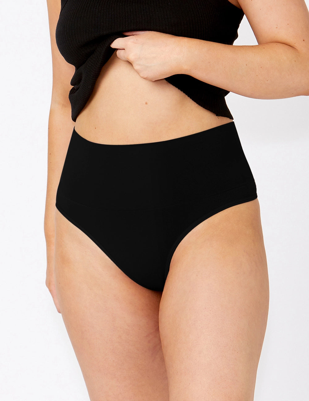 Seamless Smoothies Recycled G-String 2 Pack - Black