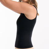 Seamless Smoothies Reversible Shelf Bra Tank - Black
