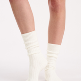 Slouchy Home Sock - Buttercream
