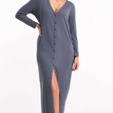 Longline Cardi - Steel