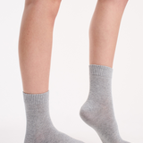 Organic Cotton Rib Crew - Grey Marle