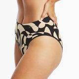 Bondi Bare Printed Hi Cut - Animetric Black
