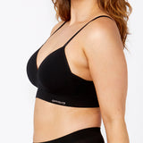 Bondi Bare Padded Longline Bra - Black