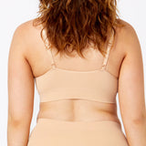 Bondi Bare Padded Longline Bra - Rose Beige
