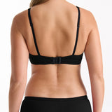 Refined Rib Plunge Bra - Black