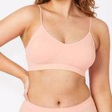 Bare Essentials Adjustable Padded Wirefree Bra - Strawberry