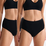 Purebasics Full Brief 2 Pack - Black