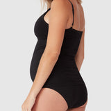Bamboo Maternity Feeding Cami - Charcoal Marle - Ambra Corporation