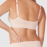 Bamboo Maternity Crossover Crop - Putty Pink - Ambra Corporation