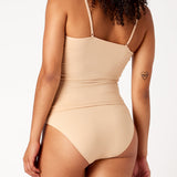 Rose Beige Bare Essentials Recycled Nylon Camisole back