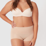 2 Pack Seamless Smoothies Shortie - Rose Beige - Ambra Corporation