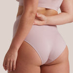 Bare Essentials Full Brief in Lilac Taupe back