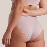 Bare Essentials Full Brief in Lilac Taupe back
