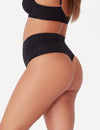 2 Pack Seamless Smoothies G-String - Black