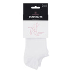 Organic Cotton Low Cut 2 Pack - White - Ambra Corporation 