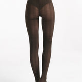 Cable Knit Merino Tight - Chocolate