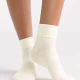 Cuffed Rib Crew 2 Pack - Buttercream/Fudge