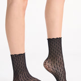 Crochet Net Anklet - Black