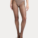 Diamante Fishnet Tight - Black