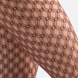 Geo Net Tight - Mocha