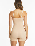 Powerlite Bandeau Shapesuit - Rose Beige