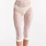Lace Net Capri - White