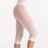 Lace Net Capri - White