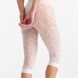 Lace Net Capri - White