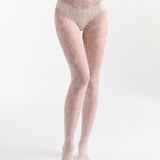 Lace Illusion Tight - White