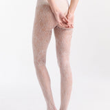 Lace Illusion Tight - White