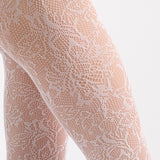 Lace Illusion Tight - White