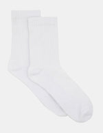 Active High Ankle Socks - White