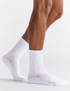 Active High Ankle Socks - White