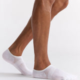Bamboo No Show Socks 2P - Black/White