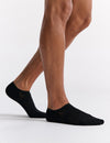 Bamboo No Show Socks 2P - Black/White