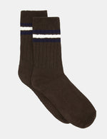 Chunky Rib Tennis Crew Sock - Cappuccino