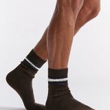 Chunky Rib Tennis Crew Sock - Cappuccino
